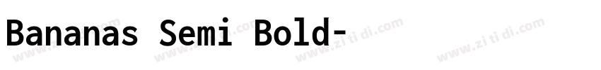 Bananas Semi Bold字体转换